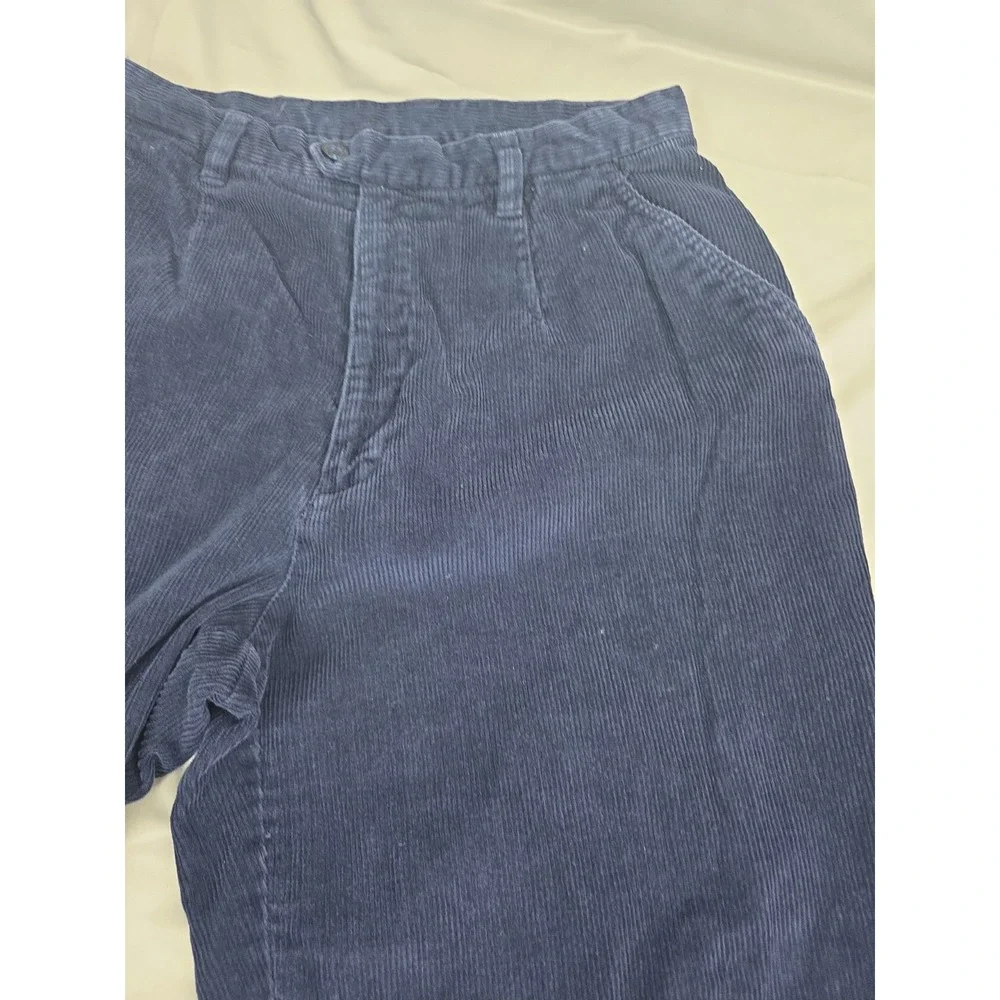 Vintage Y2K Corduroy Pants By Northern Reflections Womens 12 Blue Cotton Stretch
